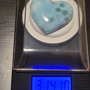 Heart Shaped Domincan Republic Larimar Cabochon